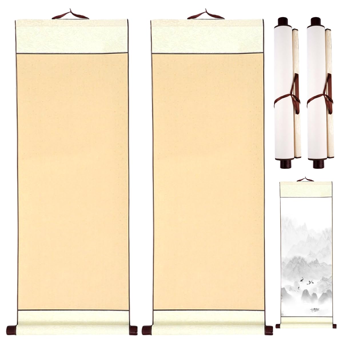 Pergamino Decoracion Navidad Vintage 2 Pergaminos Colgantes Vacíos Para Caligrafía - Papel De Arroz, Tamaño 80x30 Cm, Ideal Para Escribir, Dibujar O Decorar Pergamino Vacío Papel Arroz Manualidades Pergamino Decoracion Navidad Vintage 2 Pergaminos Colgantes Vacíos Para Caligrafía - Papel De Arroz, Tamaño 80x30 Cm, Ideal Para Escribir, Dibujar O Decorar Pergamino Vacío Papel Arroz Manualidades