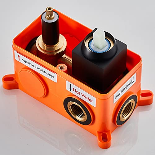 Ensemble de mitigeur de douche avec pommeau de douche effet pluie ABS - 6