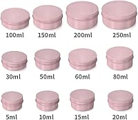 Vista 8 de Othmro 12 latas redondas de metal de 1.4 onzas, latas de aluminio, envases recargables de 1.4 fl oz, latas de lata con tapa de tornillo