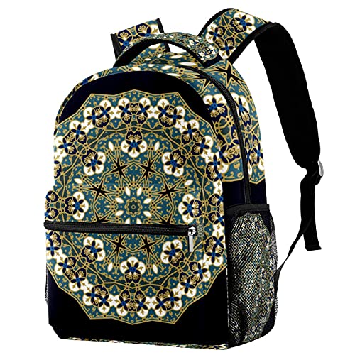 Sac à dos de voyage enfant avec porte-bouteille et motif mandala