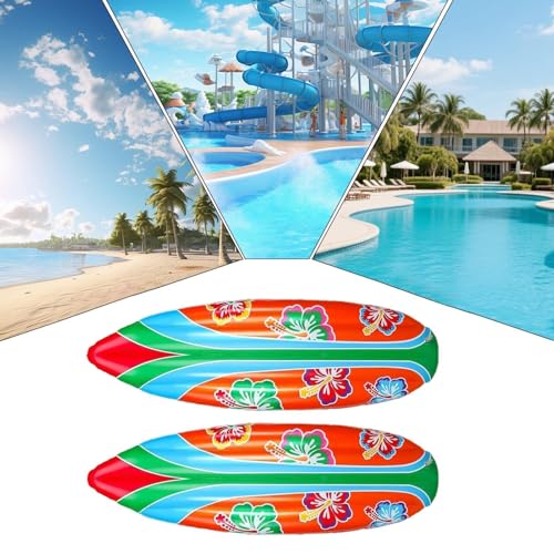 Planche de surf gonflable (lot de 2) pour jeux de piscine et plage - 5