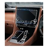 ruiya 【2点セット】 新型 トヨタ アルファード40系 / ヴェルファイア 40系 保護フィルム 専用 14インチ ナビ(強化ガラス)+シフトパネル フィルム 保護フィルム 新型アルファード40系 アクセサリー パーツ 9H キズ防止 汚れ防止 極薄 高感度タッチ 自己吸着 貼付簡単