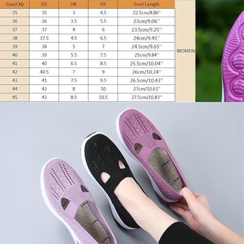 The Inspire Uplift Shoes for Women, Orthopedic Walking Shoes with Arch Support, Slip-On Non-Slip Breathable Knitted Shoes2
