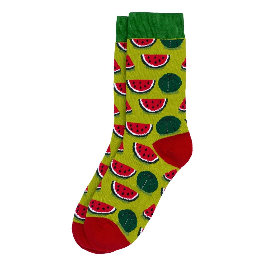 JOE COOL Socks cotton watermelon slice green