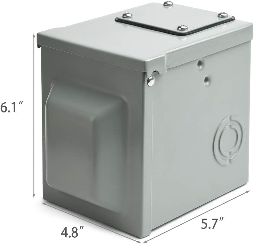 SnowyFox 50 Amp RV Power Outlet Box, Outdoor Electrical 125/250 Volt NEMA 14-50R Receptacle Enclosed Lockable Weatherproof Electric Car Generator for RV Camper Trailer Motorhome : Automotive