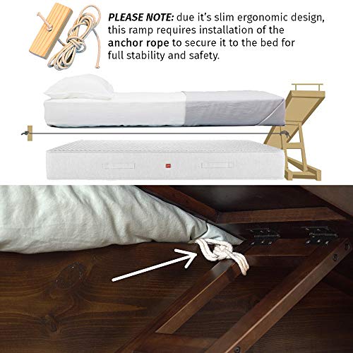 Doggoramps Dog Ramp For Beds - Solid Hardwood With 5 Finish Options - Adjustable Up To 37" High Beds With Low Incline, Safety Rails & Anti-Slip Grip, For Small Dogs Up To 50Lbs - Made In North America #TOP4