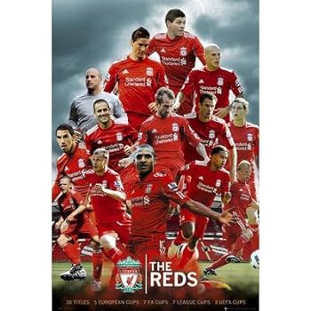 サッカーポスター Amazon | リバプールFC 「THE REDS」選手 ポスター〔psp0724