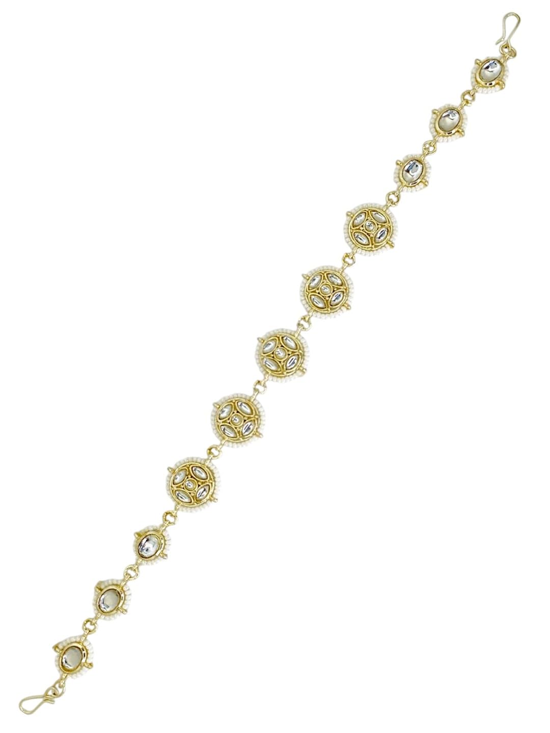 Gold-Toned Kundan Studded Matha Patti For Women and Girls-image-40