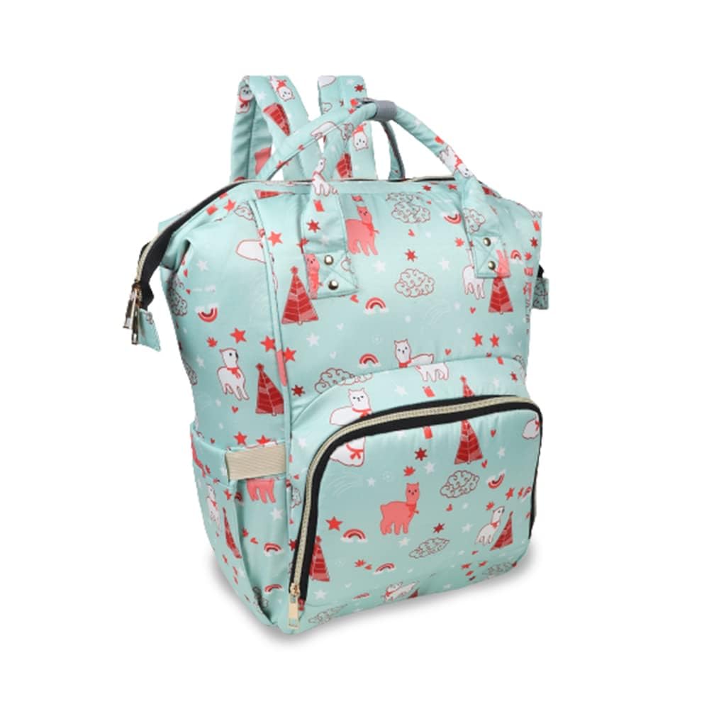 Baby Multifunctional Diaper Bag for Mothers | Spacious Waterproof Backpack with Multiple Pockets to Easily Organise Baby Essentials Diaper Backpack Unicon Print SKY-picture-13