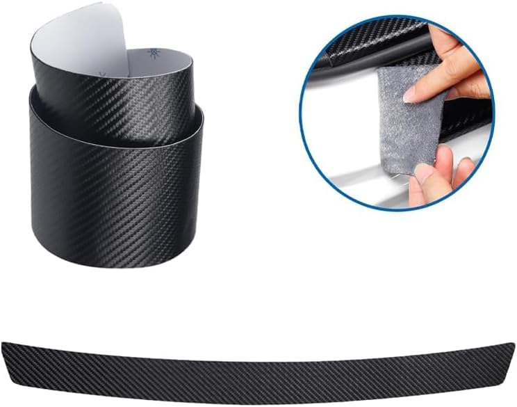 Ladekantenschutz Für SSANYONG Torres 2021-2026 | Selbstklebender Kohlefaser Stoßstangenschutz