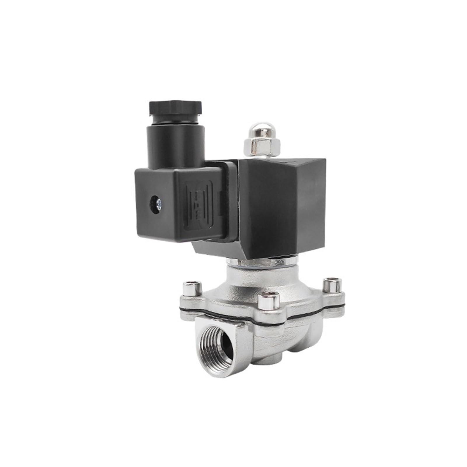 Électrovanne 1/2 en acier inoxydable 380V AC NBR étanche pour fluide