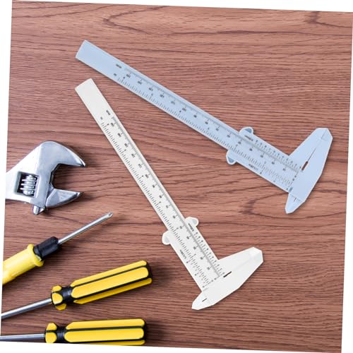 Calibrador de plástico portátil 4 piezas para medir 150mm miniatura 6
