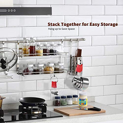 Measuring Cups : U-Taste 18/8 Stainless Steel Measuring Cups And Spoons Set Of 10 Piece, Upgraded Thickness Handle(Red) #TOP6