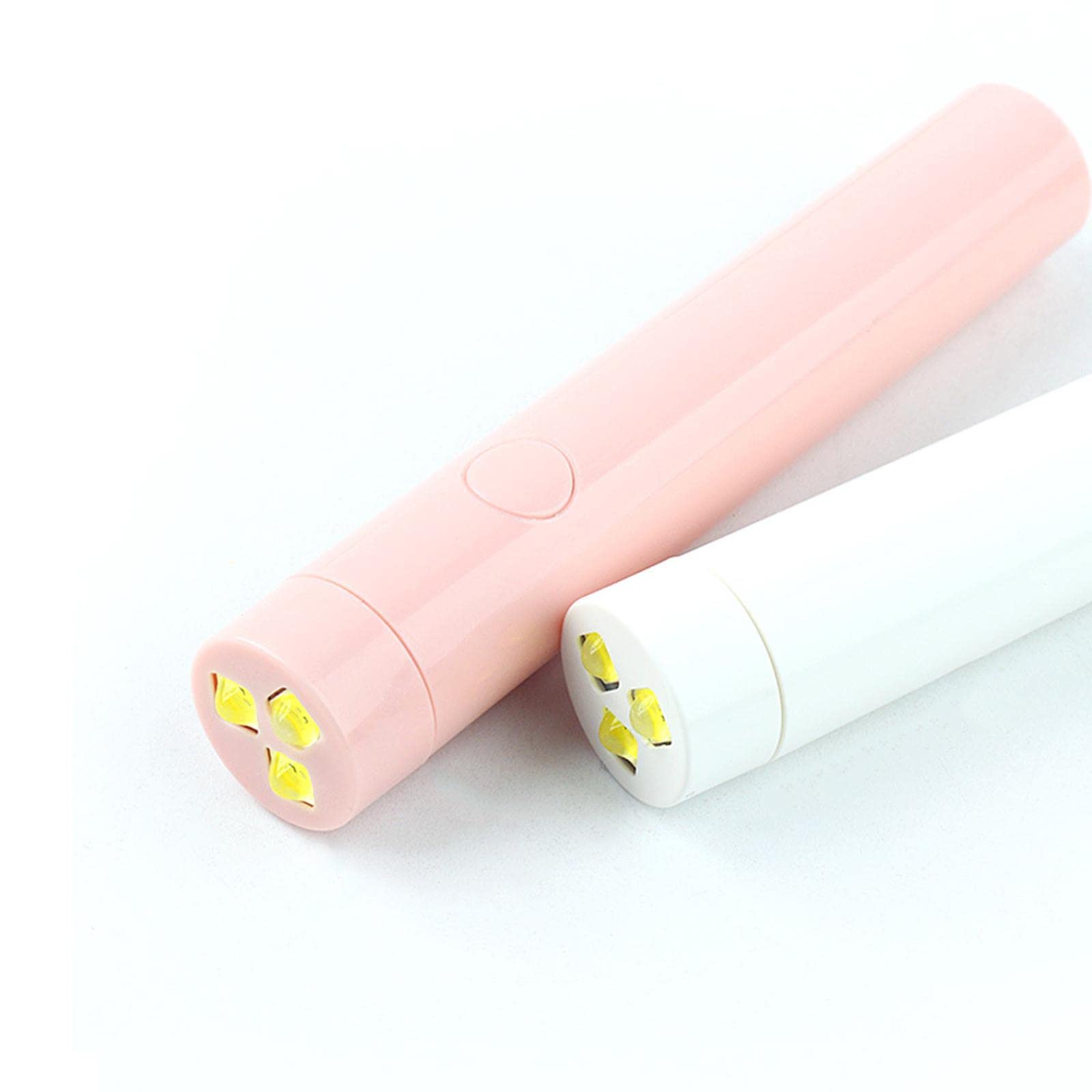 5 set mini lampada UV polacca torcia USB ricarica facile palmare 6W, rosa, 18x107mm