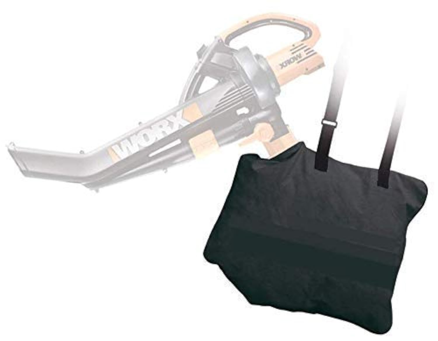 LBK Soplador y bolsa de vacío, compatible con el sistema Worx Trivac Collection System