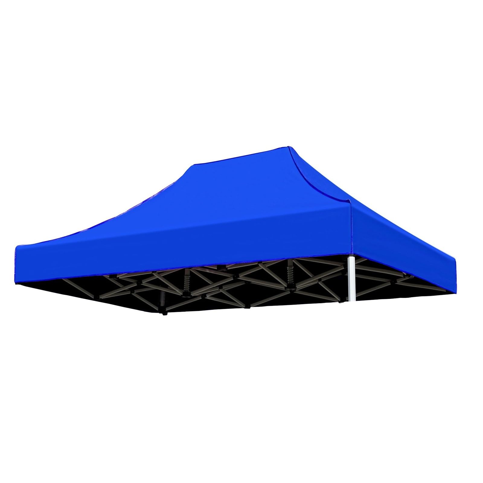 Replacement Gazebo Canopy Roof Water Resistant PVC Cover for Garden Gazebo Sunproof & Heat Insulation Ideal for Outdoor Camping Backyard Use (Top Cover Only Blue 3x4.5m)