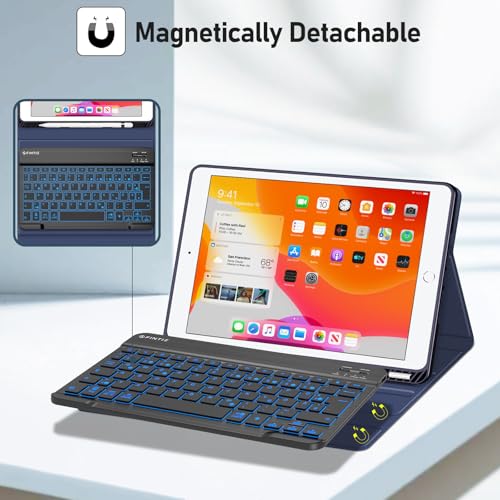 FINTIE Hülle mit Tastatur für iPad 9./8./7. Generation (10.2 Zoll) – Ansicht 4
