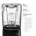 Blendtec Stealth X 885 - Brushless Commercial-Grade Blender with Sound Enclosure - Wildside + and FourSide Jar with Soft Lid - Black