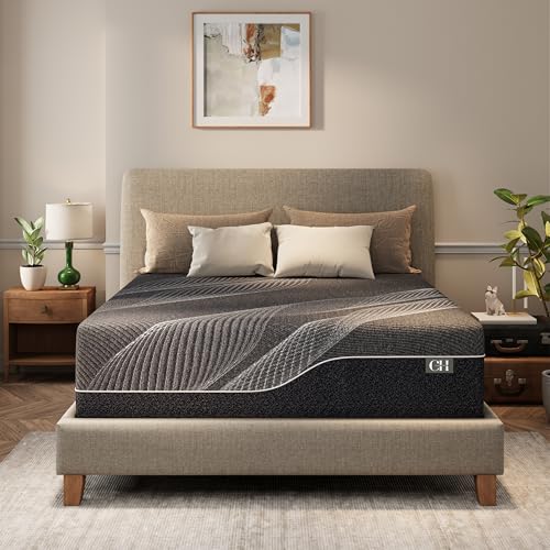 CH CHARME HOUSE 14 Inch Cal King Mattress, Bamboo-Charcoal