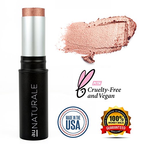 Au Naturale All-Glowing Creme Highlighter Stick In Rose Gold | Made In The Usa | Organic | Vegan | Cruelty-Free | Cream #TOP1