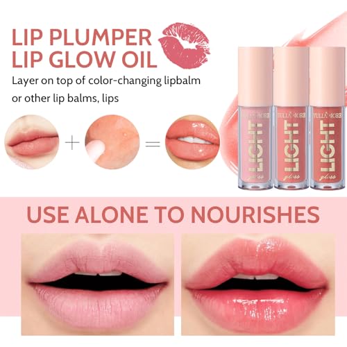 Hydrating Lip Gloss 6PCS Plumping Fruit Flavoured Lip Balm, Lip Oil and Lip Gloss Set, Glitter Lip Glow Oil, Liquid Lipstick Makeup Set Kit, Pigmented Lip Makeup Gift Sets for Girls Women (A-Set) - Image 3