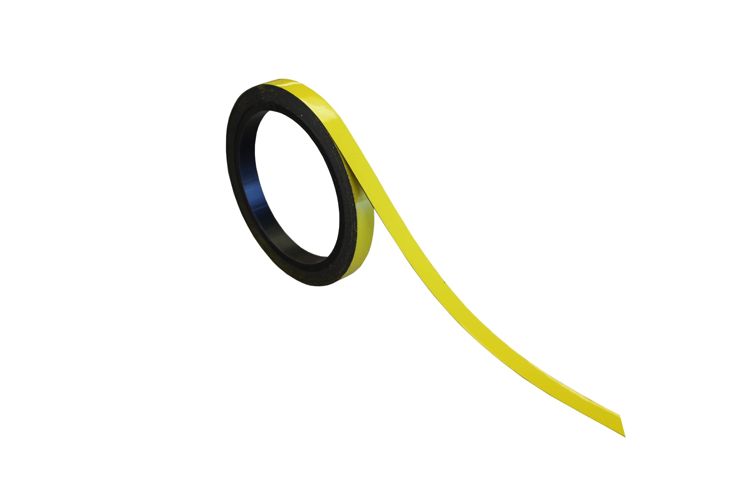 Magnetic Whiteboard Gridding Tape - 1 cm x 5 Meters - Magnetic Strips for Any Metal Surface (Yellow)