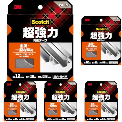 3M XRb` ͗ʃe[v Eʍޗp 12mm10m PVG-12R (× 5)