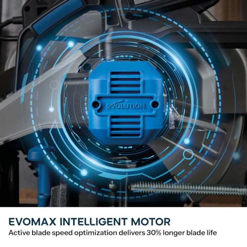 Image of Evolution S14CPS-Li Loaded Kit | Cordless 14 in. Metal Cutting Chop Saw | 40V Brushless Motor | EVOMAX Carbide Blade Included | 2 x 8Ah EXT Battery & Charger Included