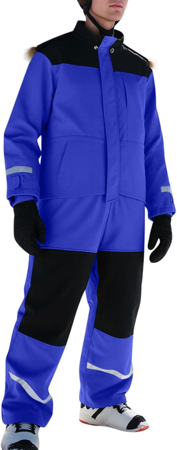 YRAETENM Ski Suit Women Waterproof Windproof Snowsuit Insulated Warm Winter Outdoor Sports Jumpsuits Snowboarding Ski Suits