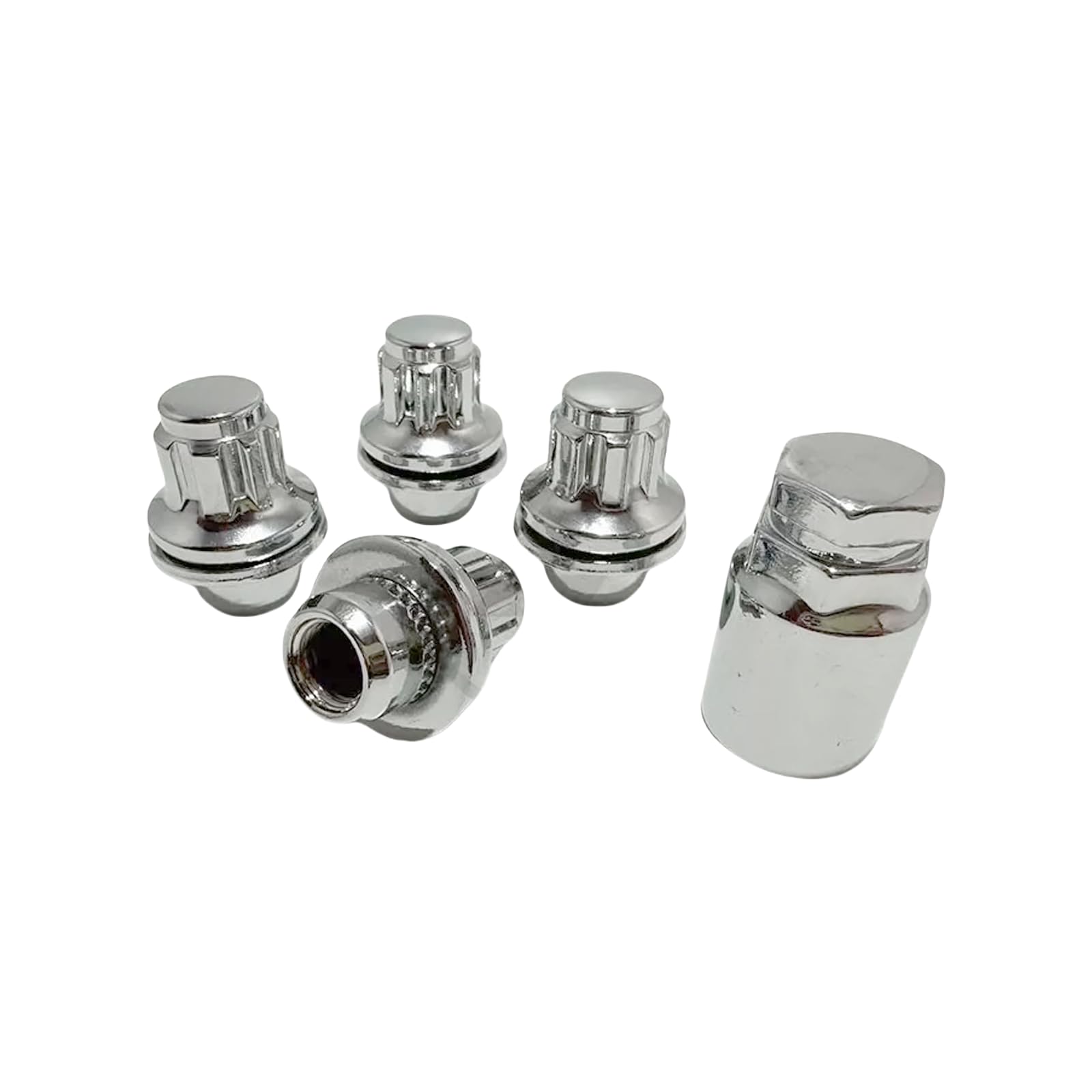 Amazon.com: 4Pc Factory Style Wheel Lock Chrome M12x1.25 Mag/Flat