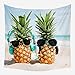 NSWMDSTD Wandbehang, Ananas mit Sonnenbrille, Hippie-Tapisserie, magisches ethnisches Muster, für Zuhause, Schlafzimmer, Kopfteil, Schlafsaal, Dekoration, 95 cm x 73 cm