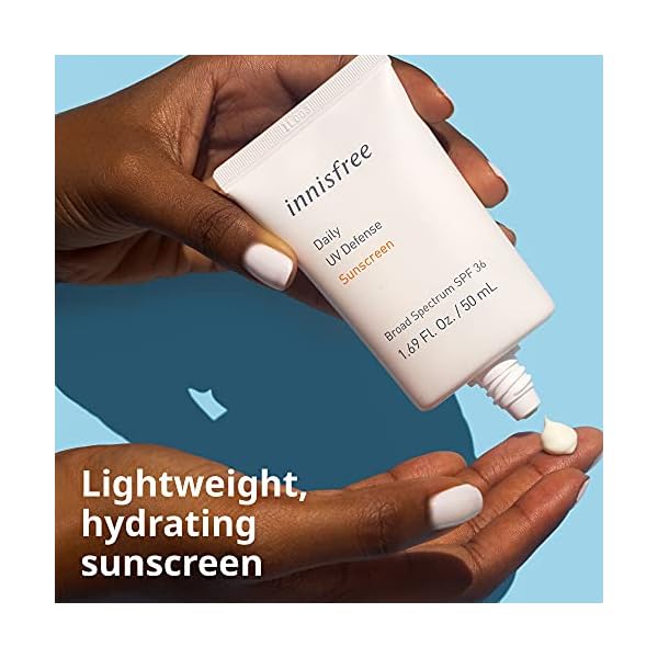 innisfree Daily UV Defense Sunscreen Broad Spectrum SPF 36 Face Lotion, 1.69 Fl Oz (Pack of 1)