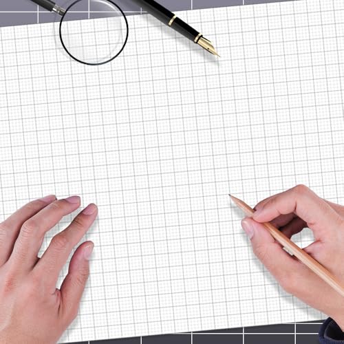 Cuaderno de papel cuadriculado rayado de 4 x 4 pulgadas con 60 páginas de gran formato 5