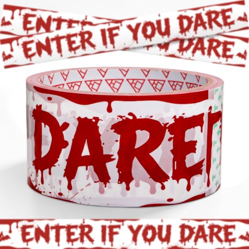 Halloween Decorations Outdoor - Adhesive Caution Tape Halloween 1.9inx82ft - image 1
