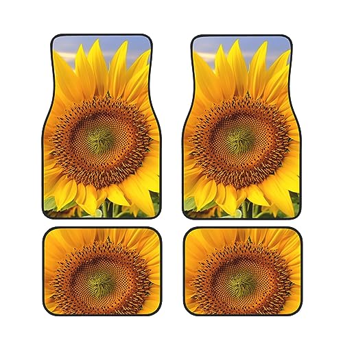 Tapis de voiture femme tournesol universel pour auto et SUV