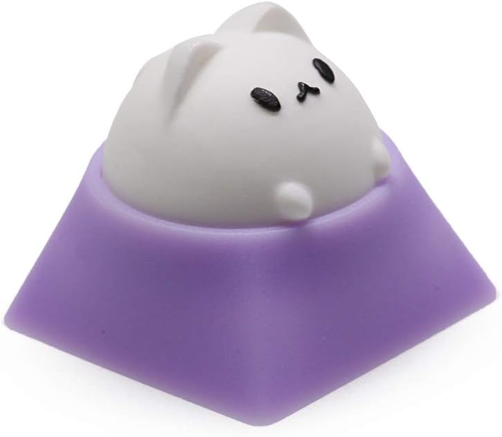 KPREPUBLIC Hammer Bubble CAT Artisan KEYCAP Compatible with Cherry MX Topre HHKB switches and Black Yellow Green Blue red Pink (Purple White for MX)