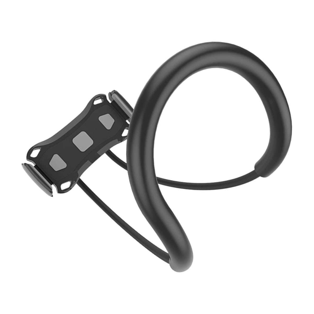 Soporte Silicona para Negro Cuello Teléfono Móvil Colgar de Brazo Flexible Aleación de Aluminio y Antichoque para Uso Cómodo