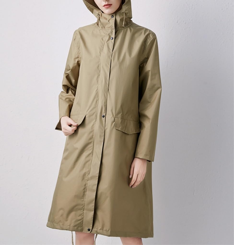 Poncho Antipioggia Giacca A Vento Sottile Allentata Impermeabile Tinta Unita Viaggio All'aperto Adulto Maschio E Femmina Mantella Antipioggia(C,XXL)