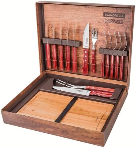 Tramontina Polywood 15 peças — melhor kit churrasco 2026