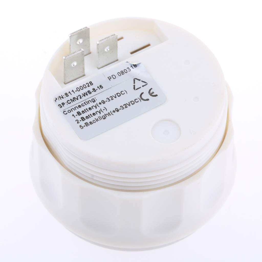 Jauge électrique 52mm / 2 ''de Voltmètre de Camion de Voiture de Batterie Marine de Bateau Marin de 9-32V - N1, 52mm 2 inch