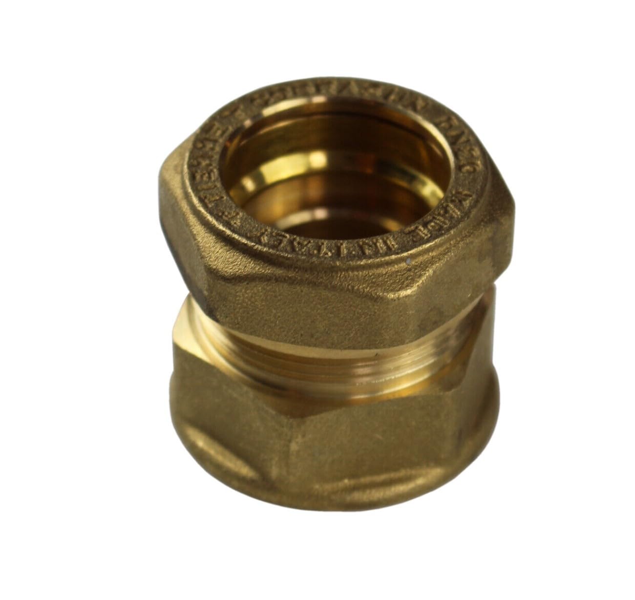 ENVIRON- Metalisch dichtende Verschraubung für Edelstahl Solar Wellrohr DN16, 20, 25 für Edelstahl Anschluss Set Solarrohr Solarleitung Fitting Montage (DN20 x 1" AG)