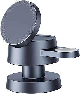 Mushroom Light Magnetic Holder, 4-in-1 Wireless Charging Stand Ambient Light, Multiple Devices with Night Light Nightstand Charging Station for Phone Smart Watch