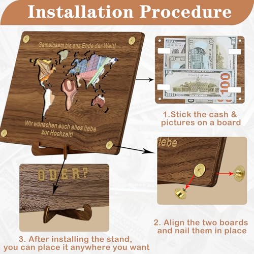 Personalized Wooden Money Envelope Custom Money Holder Gift for Christmas, Birthday, Mother's Day,Gruduation4