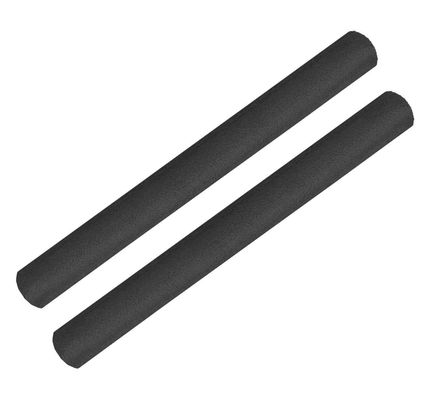 2 Pack Pool Noodle Strong Flexible Float Foam Jumbo 1.5m 150cm Portable Woggle Swimming Stick Buoyancy Aid Floating Swim Adults and Children High Density Quality (2 x Black)