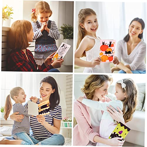 Cartes de message Halloween SHINEOFI lot de 96 pour invitations