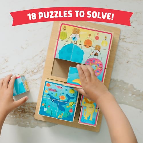 Image of Chuckle & Roar Wooden Block Puzzles 3 Pack