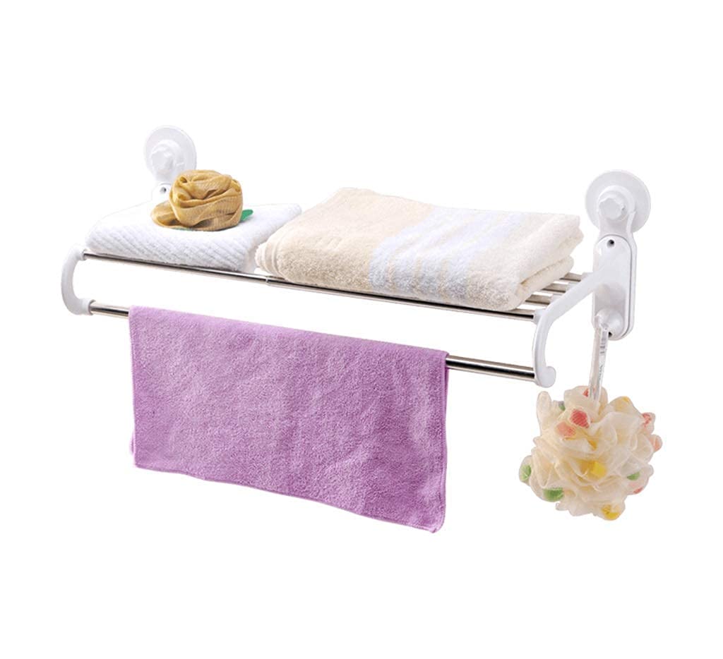 Porte-serviettes de salle de bain mural et étagère de rangement suspendue