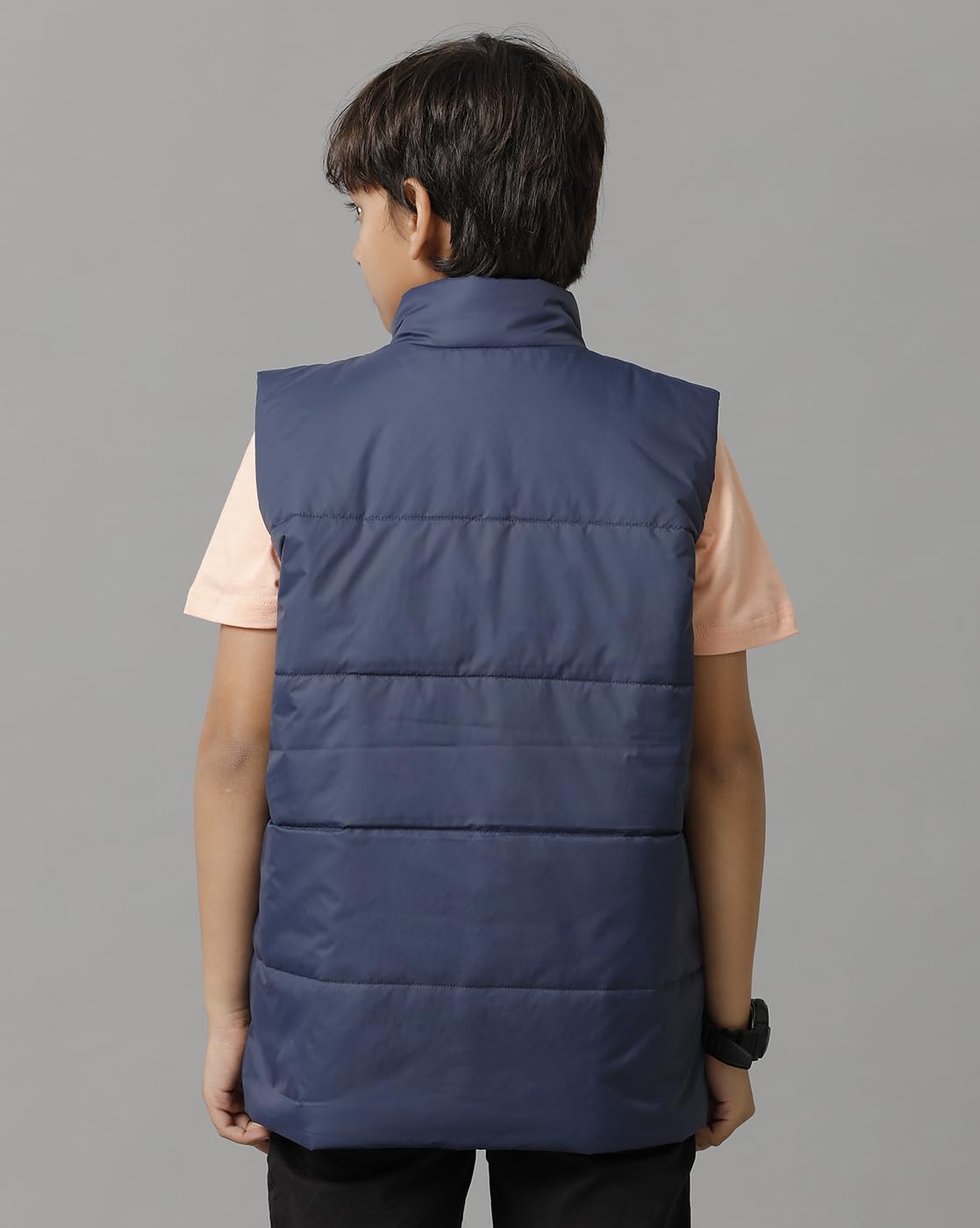 Under Fourteen Only Regular Fit Cotton Jacket for Boys (Navy6 8-9 Years)