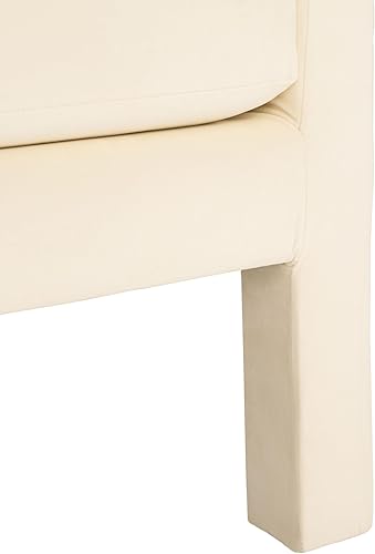 Miniatura 15 de SAFAVIEH Home Collection Kye Mid-Century - Silla decorativa de terciopelo verde oliva (totalmente montada) Verde