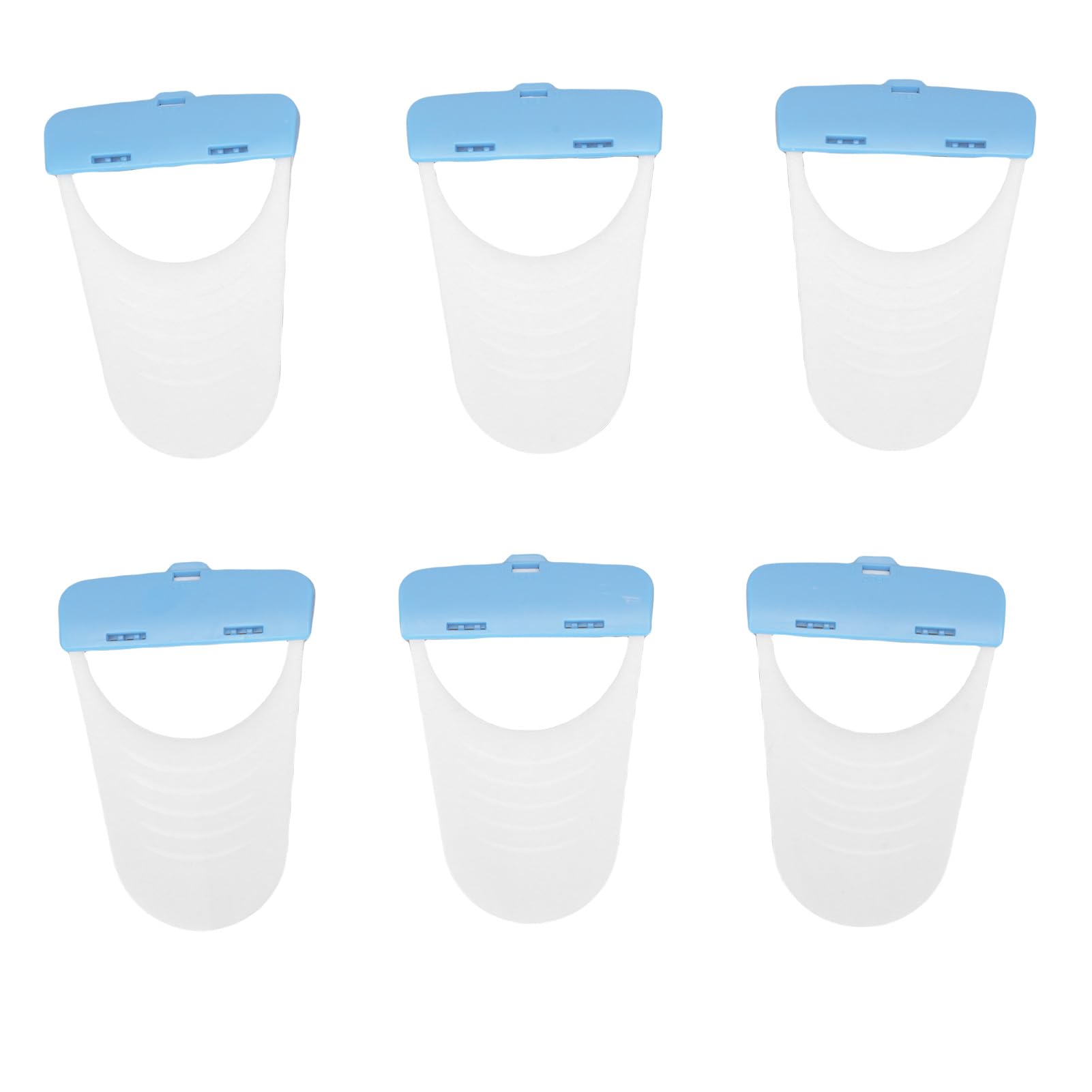 ZJchao 6 Pcs Horse Clippers with Protective Covers, Portable Grooming Tools for Pet Care and Trimming (Blue)